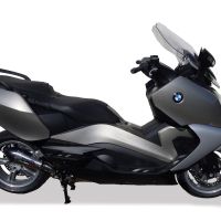 GPR exhaust compatible with  Bmw C650GT 2012-2015, New Grand Prix Evo Titanium, Slip-on exhaust including removable db killer and link pipe, EPA-compliant 