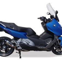 GPR exhaust compatible with  Bmw C600 Sport 2012-2016, New Grand Prix Evo Titanium, Slip-on exhaust including removable db killer and link pipe, EPA-compliant 