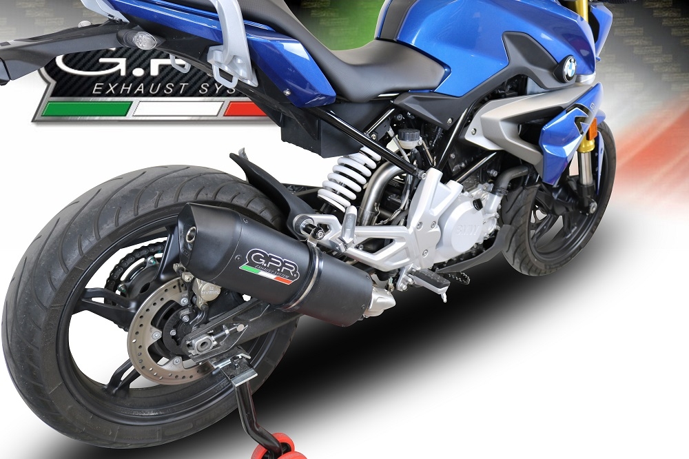 Exhaust compatible with Bmw G310R 2022-2024, Furore Evo4 Nero, Full system exhaust, including removable db killer 
