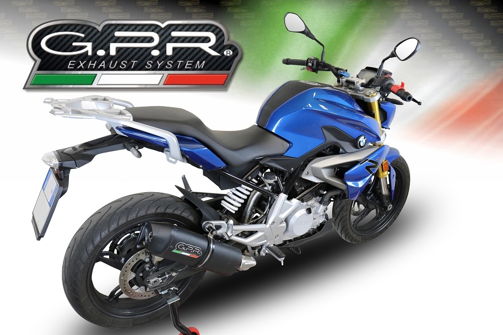 Exhaust compatible with Bmw G310R 2022-2024, Furore Evo4 Nero, Full system exhaust, including removable db killer 