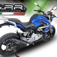 Exhaust compatible with Bmw G310R 2022-2024, Furore Evo4 Nero, Full system exhaust, including removable db killer 