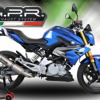 Exhaust compatible with Bmw G310R 2017-2021, M3 Inox , Full system exhaust, including removable db killer 