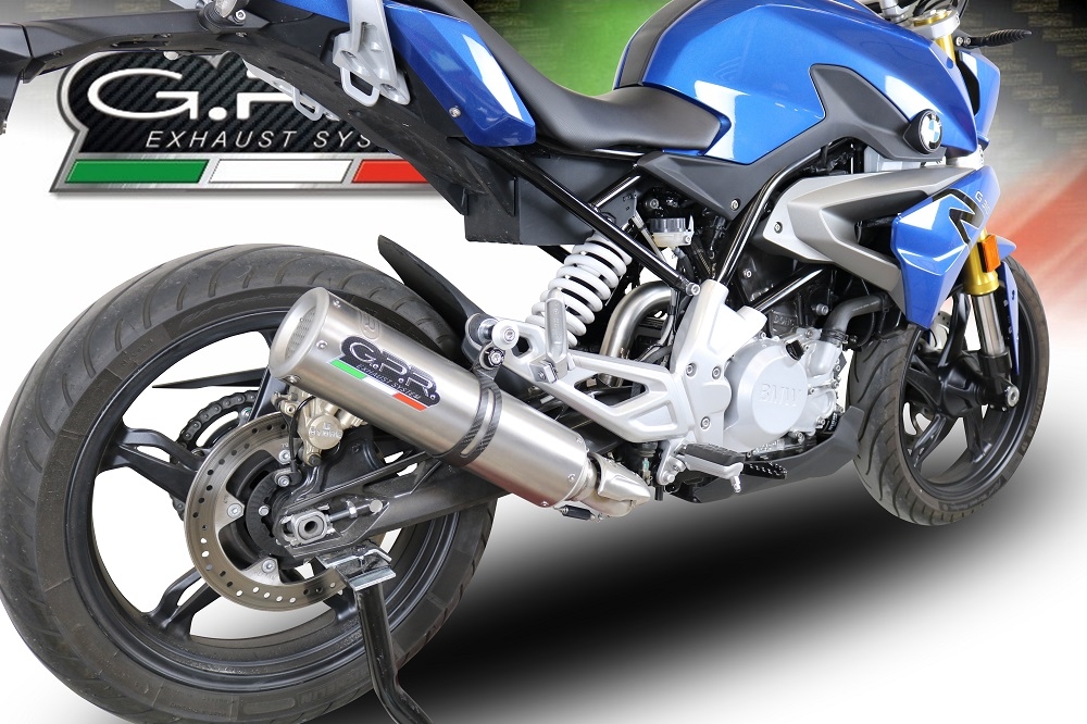 Exhaust compatible with Bmw G310R 2017-2021, M3 Inox , Full system exhaust, including removable db killer 