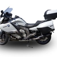 Exhaust compatible with Bmw K1600GT 2010-2016, Furore Poppy, Dual slip-on including removable db killers and link pipes, EPA-compliant 