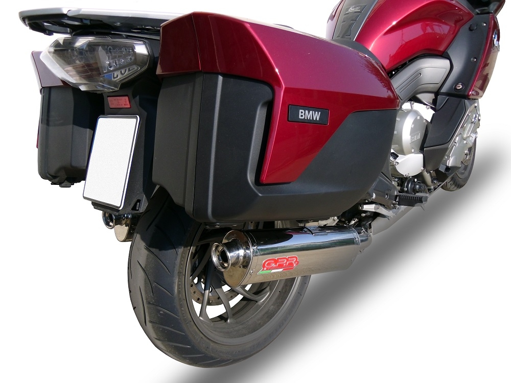 Exhaust compatible with Bmw K1600GTL 2012-2016, Trioval, Dual slip-on including removable db killers and link pipes, EPA-compliant 