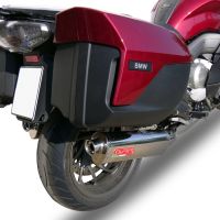 Exhaust compatible with Bmw K1600GTL 2012-2016, Trioval, Dual slip-on including removable db killers and link pipes, EPA-compliant 