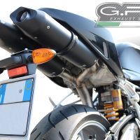 Exhaust compatible with Bmw R1200S 2006-2008, Furore Nero, Dual slip-on including removable db killers and link pipes, EPA-compliant 