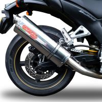 Exhaust compatible with Yamaha Bt Bulldog 1100 2002-2007, Trioval, Dual slip-on including removable db killers and link pipes, not EPA-compliant 