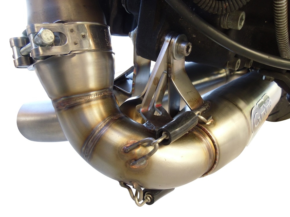 Exhaust compatible with Buell XB12 2003-2007, Deeptone Inox, Dual slip-on including removable db killers and link pipes, EPA-compliant 