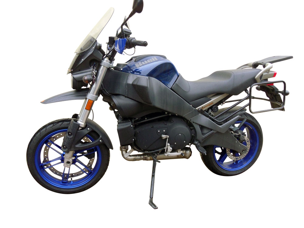 Exhaust compatible with Buell UlySseses Xb 12 X 2003-2007, Powercone Evo, Slip-on exhaust including removable db killer and link pipe, EPA-compliant 