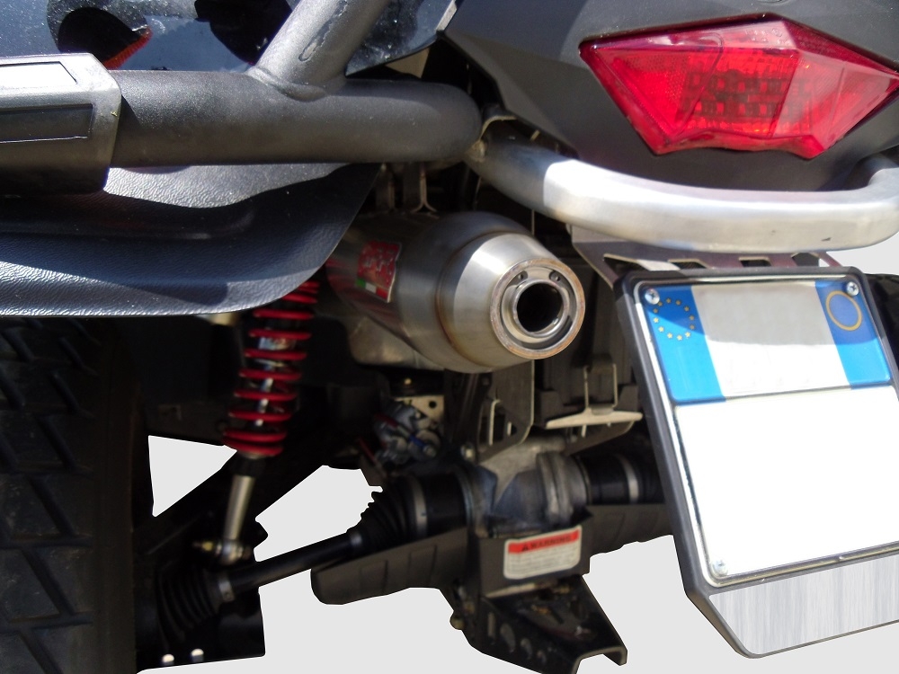 Exhaust compatible with Can Am Outlander 800 XMR 2012-2016, Deeptone Atv, Slip-on exhaust including removable db killer and link pipe, EPA-compliance NOT required 