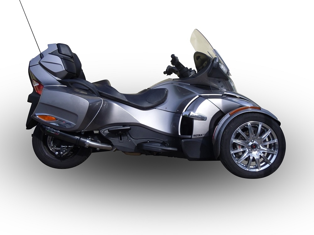 GPR exhaust compatible with  Can Am Spyder 1000 Rs - RSs  2013-2016, New Grand Prix Evo Poppy, Slip-on exhaust including removable db killer and link pipe, not EPA-compliant 