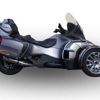 GPR exhaust compatible with  Can Am Spyder 1000 St - Sts 2013-2016, New Grand Prix Evo Titanium, Slip-on exhaust including removable db killer and link pipe, not EPA-compliant 