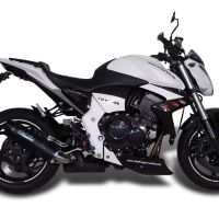 Exhaust compatible with Honda CB1000R 2008-2014, Furore Nero, Slip-on exhaust including removable db killer and link pipe, EPA-compliant 