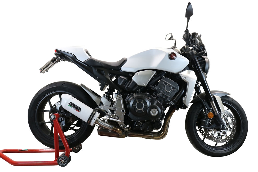 Exhaust compatible with Honda CB1000R 2021-2024, Albus Evo4, Slip-on exhaust including removable db killer and link pipe, EPA-compliant 