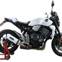 Exhaust compatible with Honda CB1000R 2021-2024, Albus Evo4, Slip-on exhaust including removable db killer and link pipe, EPA-compliant 