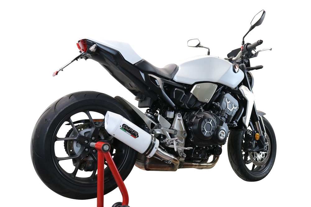 Exhaust compatible with Honda CB1000R 2021-2024, Albus Evo4, Slip-on exhaust including removable db killer and link pipe, EPA-compliant 