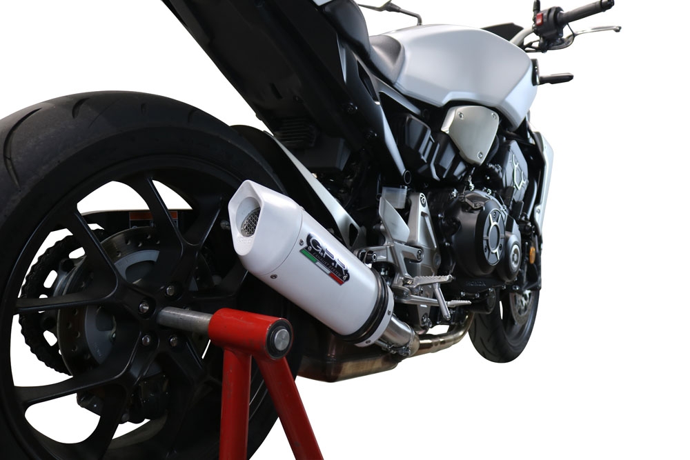 Exhaust compatible with Honda CB1000R 2021-2024, Albus Evo4, Slip-on exhaust including removable db killer and link pipe, EPA-compliant 