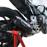Exhaust compatible with Honda CB1000R 2018-2020, Furore Evo4 Nero, Slip-on exhaust including removable db killer and link pipe, EPA-compliant 