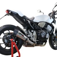 GPR exhaust compatible with  Honda CB1000R 2021-2024, New Grand Prix Evo Titanium, Slip-on exhaust including removable db killer and link pipe, EPA-compliant 