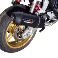 Exhaust compatible with Honda CB1300 2003-2012, Furore Nero, Slip-on exhaust including removable db killer and link pipe, EPA-compliant 