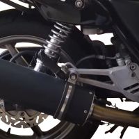 Exhaust compatible with Honda CB500 CB500S 1993-2005, Furore Poppy, Slip-on exhaust including removable db killer and link pipe, EPA-compliant 