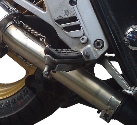 Exhaust compatible with Honda CB500 CB500S 1993-2005, Satinox , Slip-on exhaust including removable db killer and link pipe, EPA-compliant 