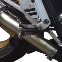 Exhaust compatible with Honda CB500 CB500S 1993-2005, Satinox , Slip-on exhaust including removable db killer and link pipe, EPA-compliant 
