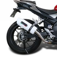 Exhaust compatible with Honda CB400X 2019-2025, Albus Evo4, Slip-on exhaust including removable db killer and link pipe, EPA-compliant 