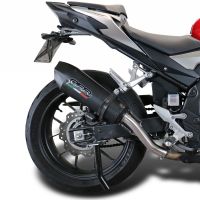 GPR exhaust compatible with  Honda CB500X 2019-2025, New Grand Prix Evo Black Titanium, Slip-on exhaust including removable db killer and link pipe, EPA-compliant 