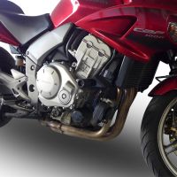 Exhaust compatible with Honda CBF1000 CBF1000ST 2006-2009, Furore Nero, Dual slip-on including removable db killers and link pipes, EPA-compliant 