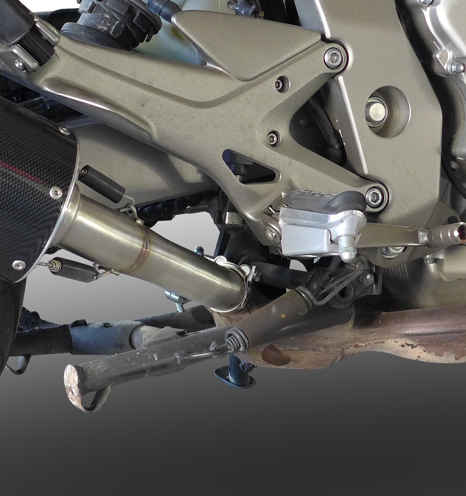 Exhaust compatible with Honda CBF1000 CBF1000ST 2006-2009, Trioval, Dual slip-on including removable db killers and link pipes, EPA-compliant 