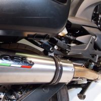 Exhaust compatible with Honda CBF1000 CBF1000ST 2010-2016, Satinox , Slip-on exhaust including removable db killer and link pipe, EPA-compliant 