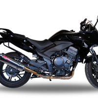 Exhaust compatible with Honda CBF1000 CBF1000ST 2010-2016, Trioval, Slip-on exhaust including removable db killer and link pipe, EPA-compliant 