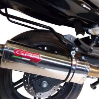 Exhaust compatible with Honda CBF1000 CBF1000ST 2010-2016, Trioval, Slip-on exhaust including removable db killer and link pipe, EPA-compliant 