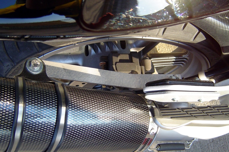 Exhaust compatible with Honda CBF500 2004-2007, Satinox , Slip-on exhaust including removable db killer and link pipe, not EPA-compliant 