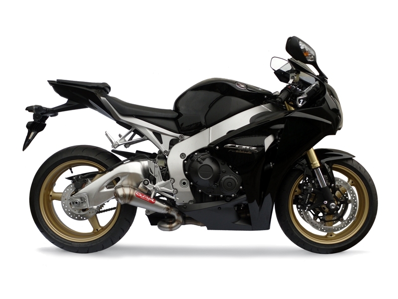 Exhaust compatible with Honda CBR1000RR 2008-2011, Powercone Evo, Slip-on exhaust including removable db killer and link pipe, not EPA-compliant 