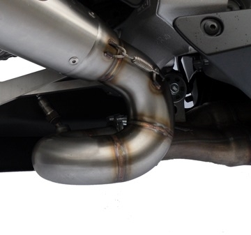 Exhaust compatible with Honda CBR1000RR 2008-2011, Satinox , Slip-on exhaust including removable db killer and link pipe, not EPA-compliant 
