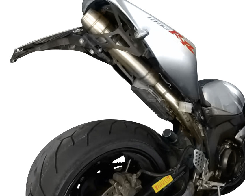Exhaust compatible with Honda CBR1000RR 2004-2007, Deeptone Inox, Slip-on exhaust including link pipe 