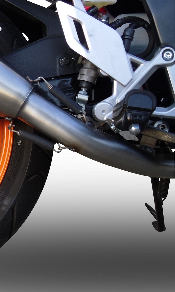 Exhaust compatible with Honda CBR125R 2011-2016, M3 Inox , Full system exhaust, including removable db killer 