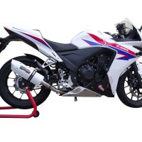 Exhaust compatible with Honda CBR500R 2023-2024, Albus Evo4, Slip-on exhaust including removable db killer and link pipe, EPA-compliant 