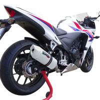 Exhaust compatible with Honda CBR500R 2023-2024, Albus Evo4, Slip-on exhaust including removable db killer and link pipe, EPA-compliant 