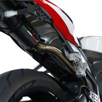 Exhaust compatible with Honda CBR600RR 2005-2006, Tiburon Titanium, Slip-on exhaust including removable db killer and link pipe, not EPA-compliant 