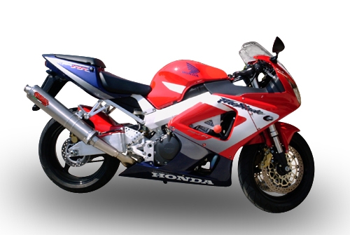 Exhaust compatible with Honda CBR900RR 2000-2003, Inox Tondo, Bolt-on silencer including removable db killer, EPA-compliant 