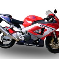 Exhaust compatible with Honda CBR900RR 2000-2003, Inox Tondo, Bolt-on silencer including removable db killer, EPA-compliant 