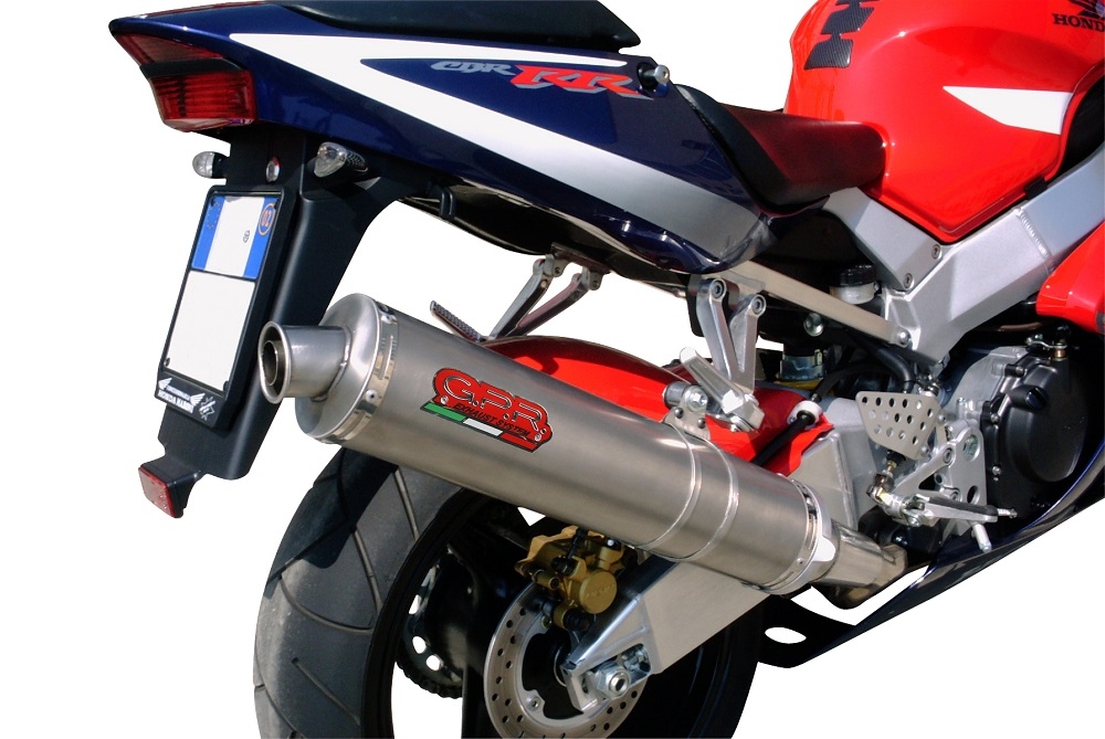 Exhaust compatible with Honda CBR900RR 2000-2003, Inox Tondo, Bolt-on silencer including removable db killer, EPA-compliant 
