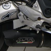 Exhaust compatible with Cf Moto Nk 650 2012-2016, Furore Nero, Slip-on exhaust including removable db killer and link pipe, not EPA-compliant 