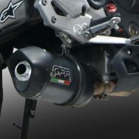 Exhaust compatible with Cf Moto Nk 650 2012-2016, Furore Nero, Slip-on exhaust including removable db killer and link pipe, not EPA-compliant 