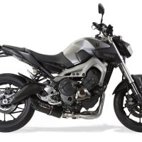Exhaust compatible with Yamaha FZ-09 2017-2020, Furore Evo4 Nero, Full system exhaust, including removable db killer 