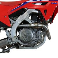 Exhaust compatible with Honda CRF450R/RX 2021-2025, Pentacross Inox, Full system exhaust, including removable db killer/spark arrestor 